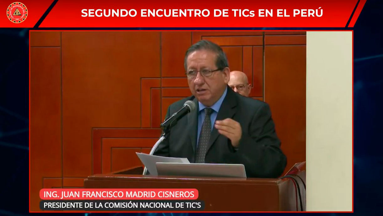 Afiche del Segundo Encuentro de TICs en el Perú