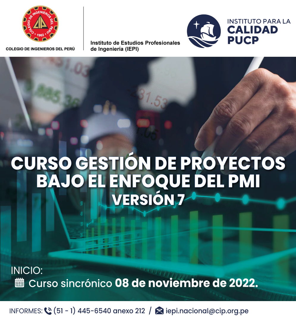GESTIÓN DE PROYECTOS BAJO EL ENFOQUE PMI - VERSIÓN 7 - Colegio de ...